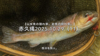 【フライフィッシング】このポイントで山女魚？ 