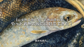 【フライフィッシング】やっと岩魚の反応に対応できた！ 