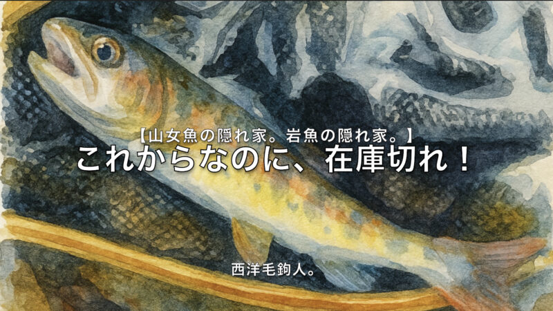 【フライフィッシング】これからなのに、在庫切れ！ 