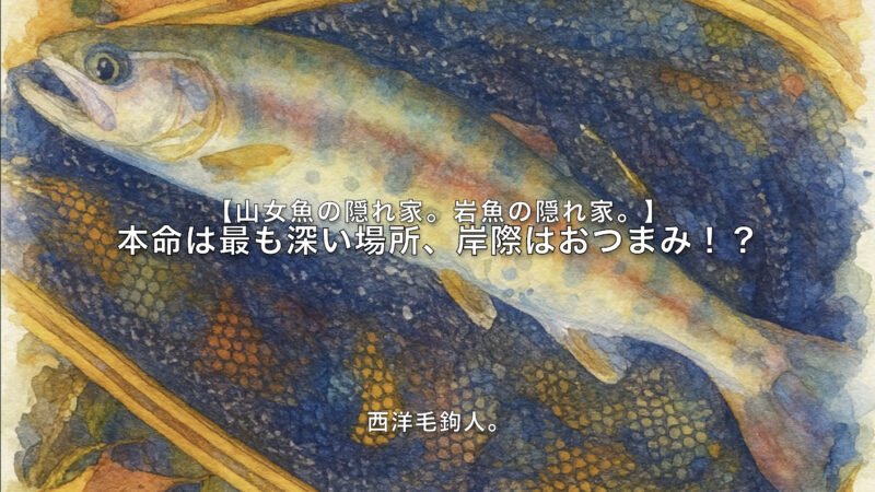 【フライフィッシング】本命は最も深い場所、岸際はおつまみ！？ 