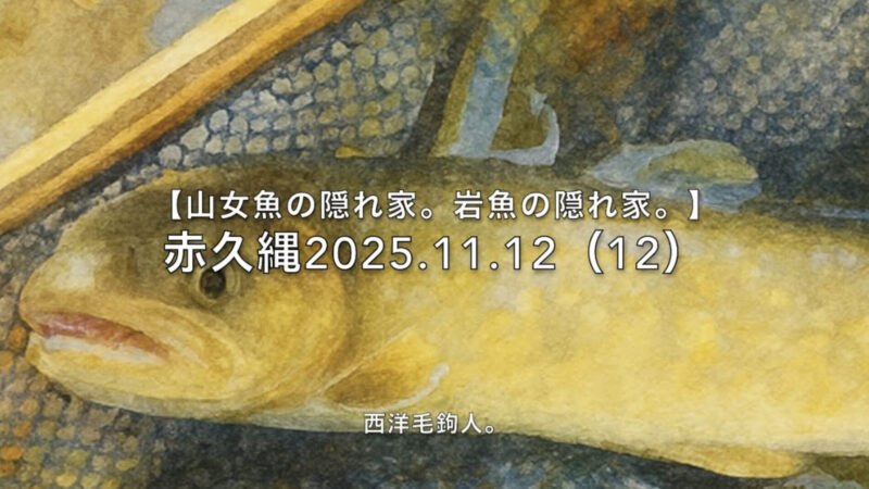 【フライフィッシング】お試しキャストで、岩魚。 