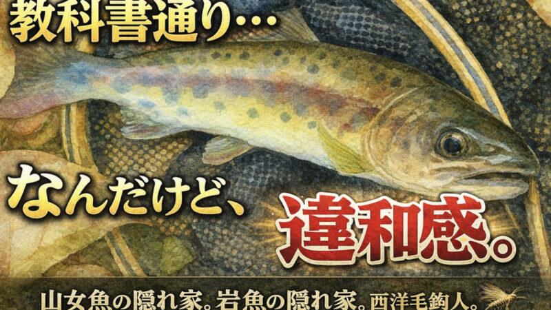 【フライフィッシング】教科書通り・・・なんだけど、違和感。 