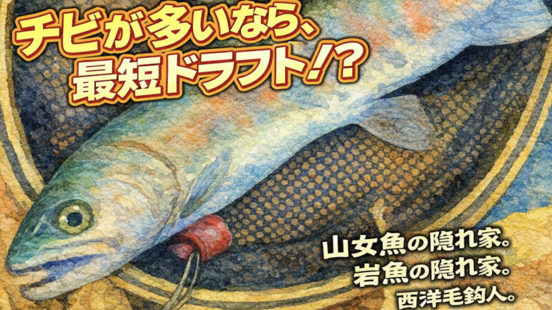 【フライフィッシング】チビが多いなら、最短ドリフト！？ 