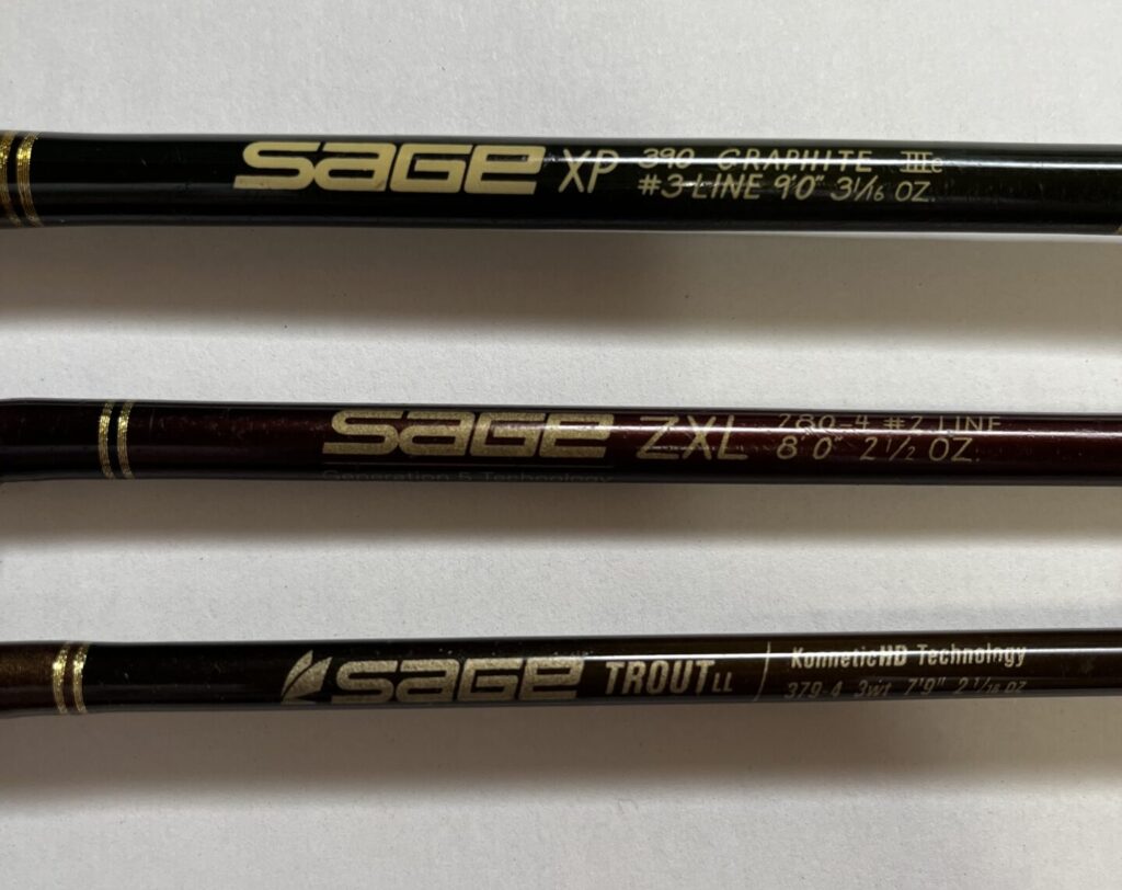 上からXP#3、ZXL#2、trout LL#3