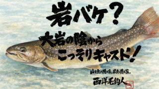 【フライフィッシング】岩化け？大岩の陰からこっそりキャスト！ 