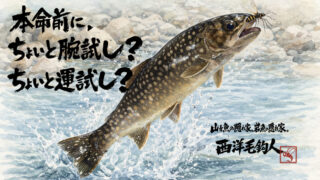 【フライフィッシング】本命前に、ちょいと腕試し？ちょいと運試し？ 