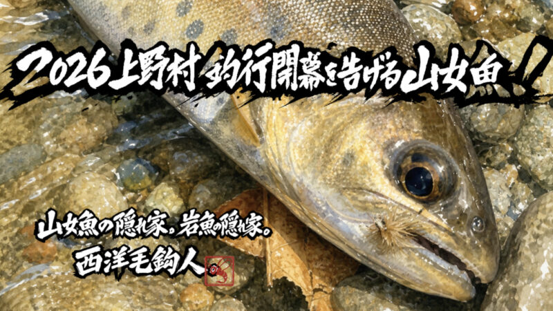 【フライフィッシング】2026上野村釣行開幕を告げる山女魚！