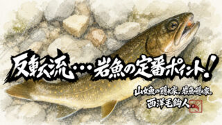 【フライフィッシング】反転流・・・岩魚の定番ポイント！ 