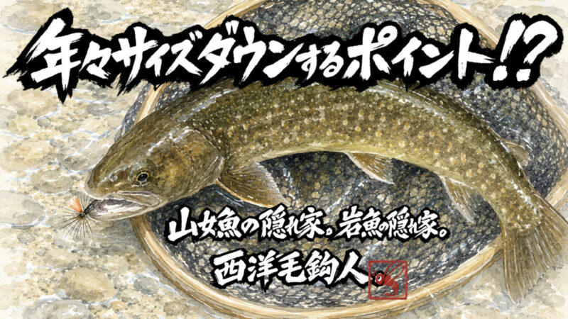 【フライフィッシング】年々サイズダウンするポイント！？