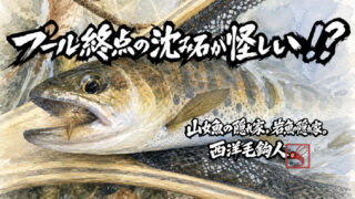 【フライフィッシング】プール終点の沈み石が怪しい！？ 