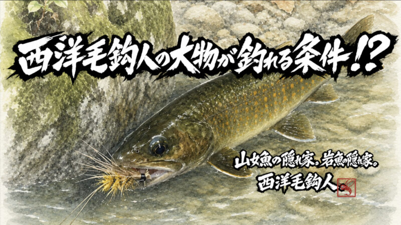 【フライフィッシング】西洋毛鉤人の大物が釣れる条件！？