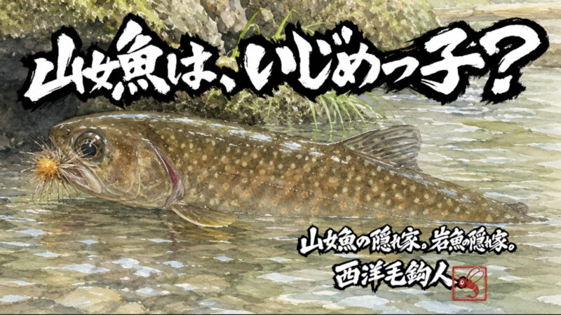 【フライフィッシング】山女魚は、いじめっ子？