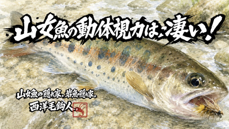 【フライフィッシング】山女魚の動体視力は、凄い！