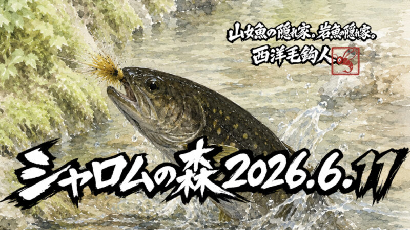 【釣果6匹山女魚2岩魚4】シャロムの森2026.6.11