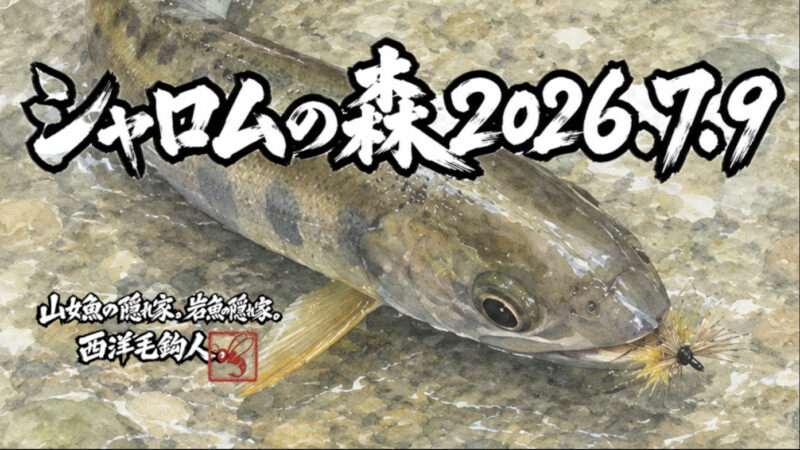 【釣果8匹山女魚7岩魚1】シャロムの森2026.7.9 