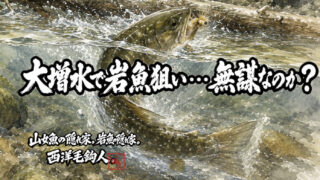 【フライフィッシング】大増水で岩魚狙い・・・無謀なのか？ 