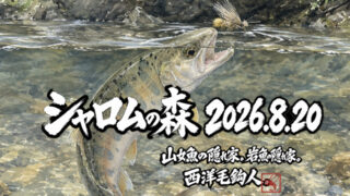 【釣果6匹山女魚6岩魚0】シャロムの森2026.8.20 