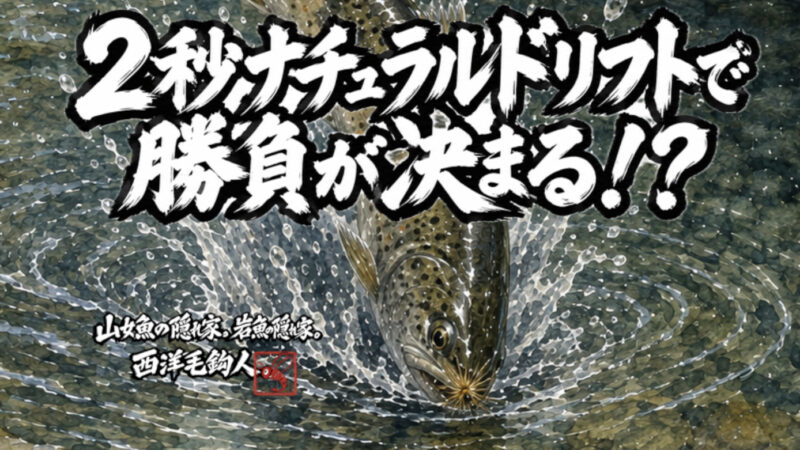 【フライフィッシング】2秒ナチュラルドリフトで勝負が決まる！？