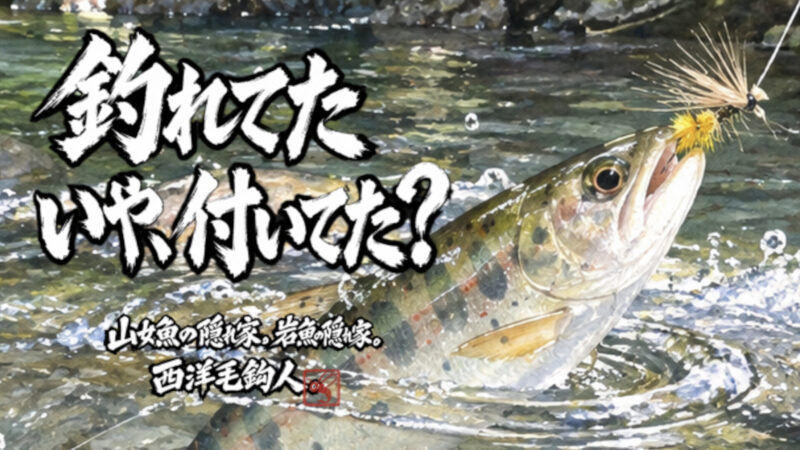 【フライフィッシング】釣れてた・・・いや、付いてた？