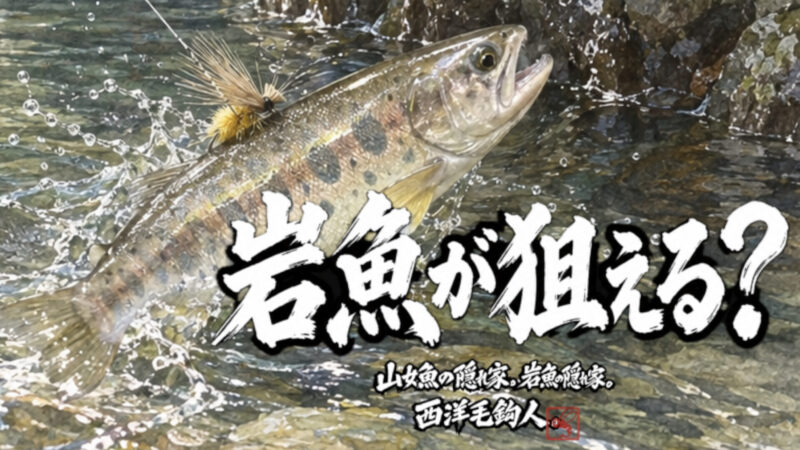 【フライフィッシング】岩魚が狙える？