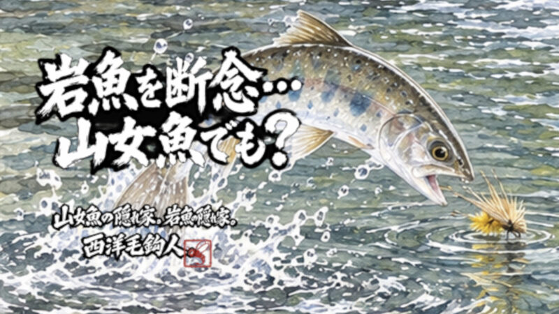 【フライフィッシング】岩魚を断念・・・山女魚でも？