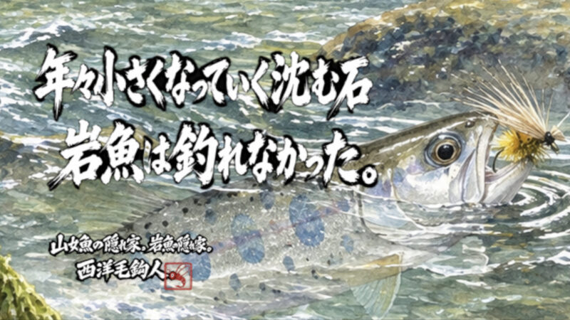 【フライフィッシング】年々小さくなっていく沈む石？岩魚は釣れなかった。