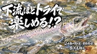 【フライフィッシング】下流ほどドライで楽しめる！？ 