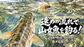 【フライフィッシング】速めの流れで山女魚を釣る！ 