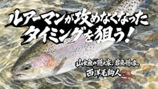 【フライフィッシング】ルアーマンが攻めなくなったタイミングを狙う！ 