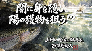 【フライフィッシング】闇に身を隠し、陽の獲物を狙う！？ 