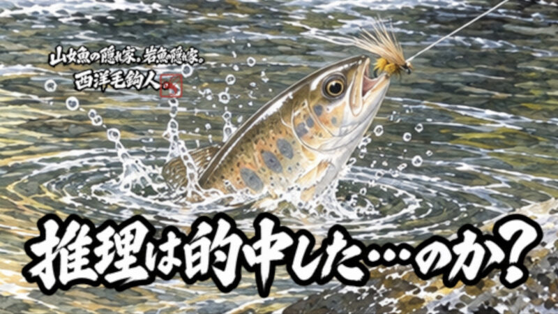 【フライフィッシング】推理は的中した・・・のか？