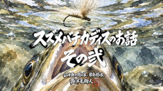【フライフィッシング】12番スズメバチカディスのお話。その弍。 